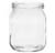 Glass jars 1 lb with white plastic lids (box of 72 jars)    